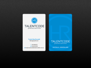 Diseño de Tarjeta de Presentación por Creations Box 2015 para TalentCode HR | Diseño: #10560421