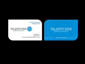 Diseño de Tarjeta de Presentación por Creations Box 2015 para TalentCode HR | Diseño: #10560427