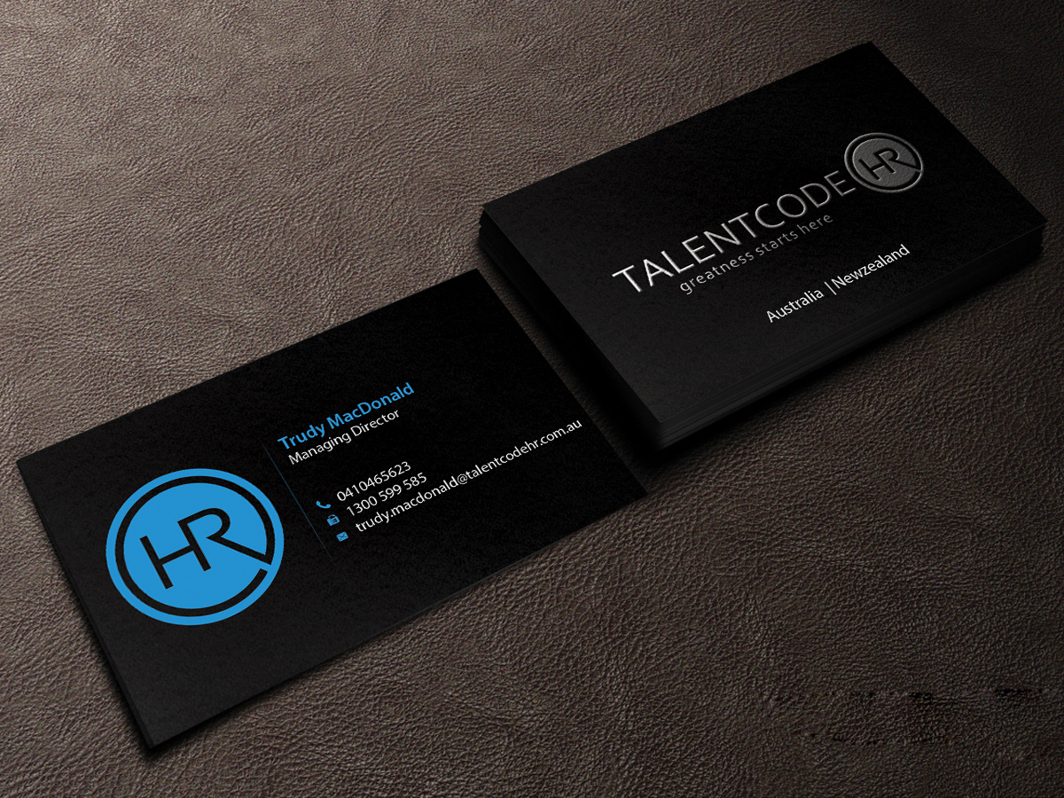 Business Card Design by Creations Box 2015 for TalentCode HR | Design #10560435