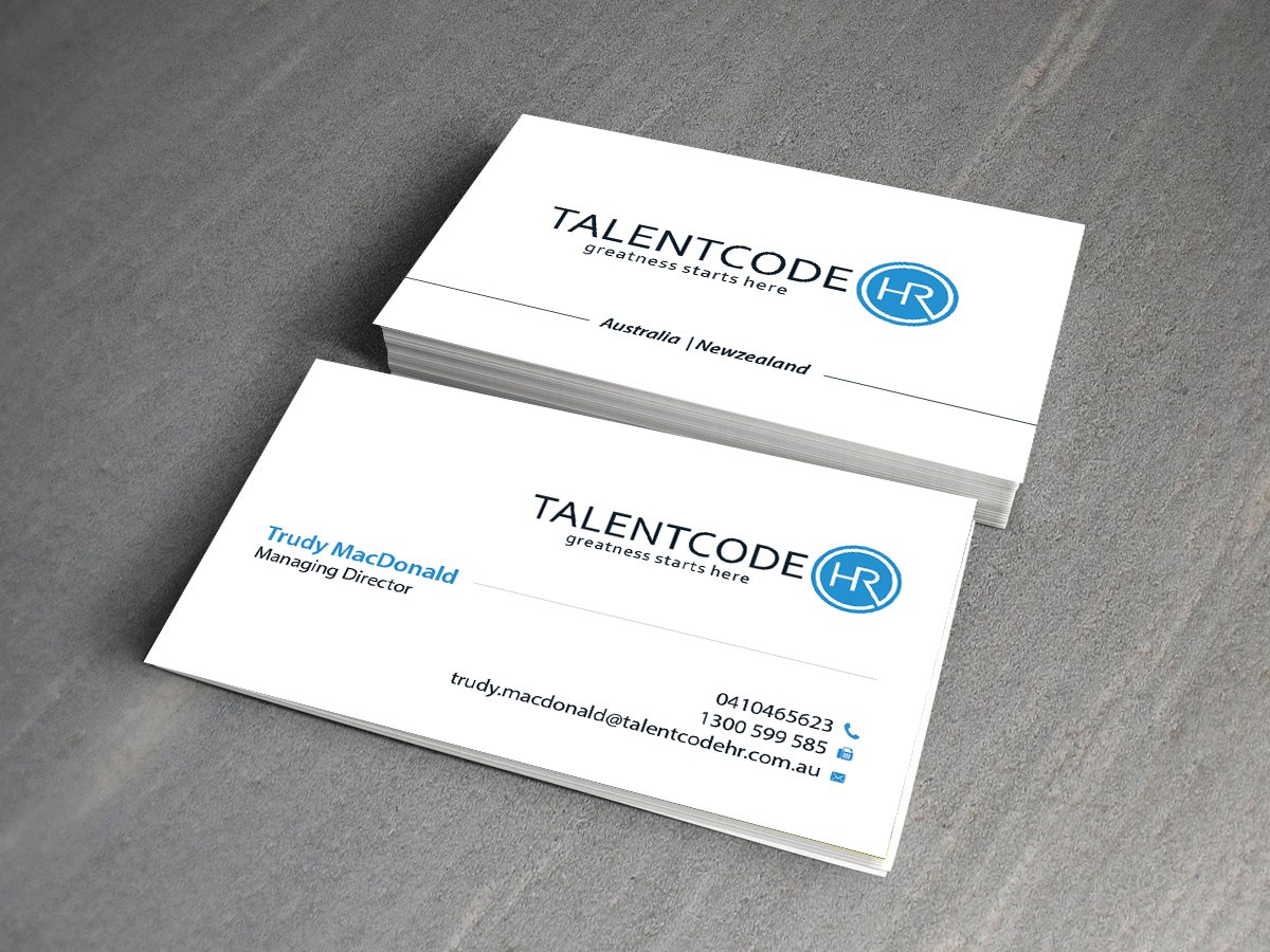 Design de Carte de Visite par Creations Box 2015 pour TalentCode HR | Design #10560437