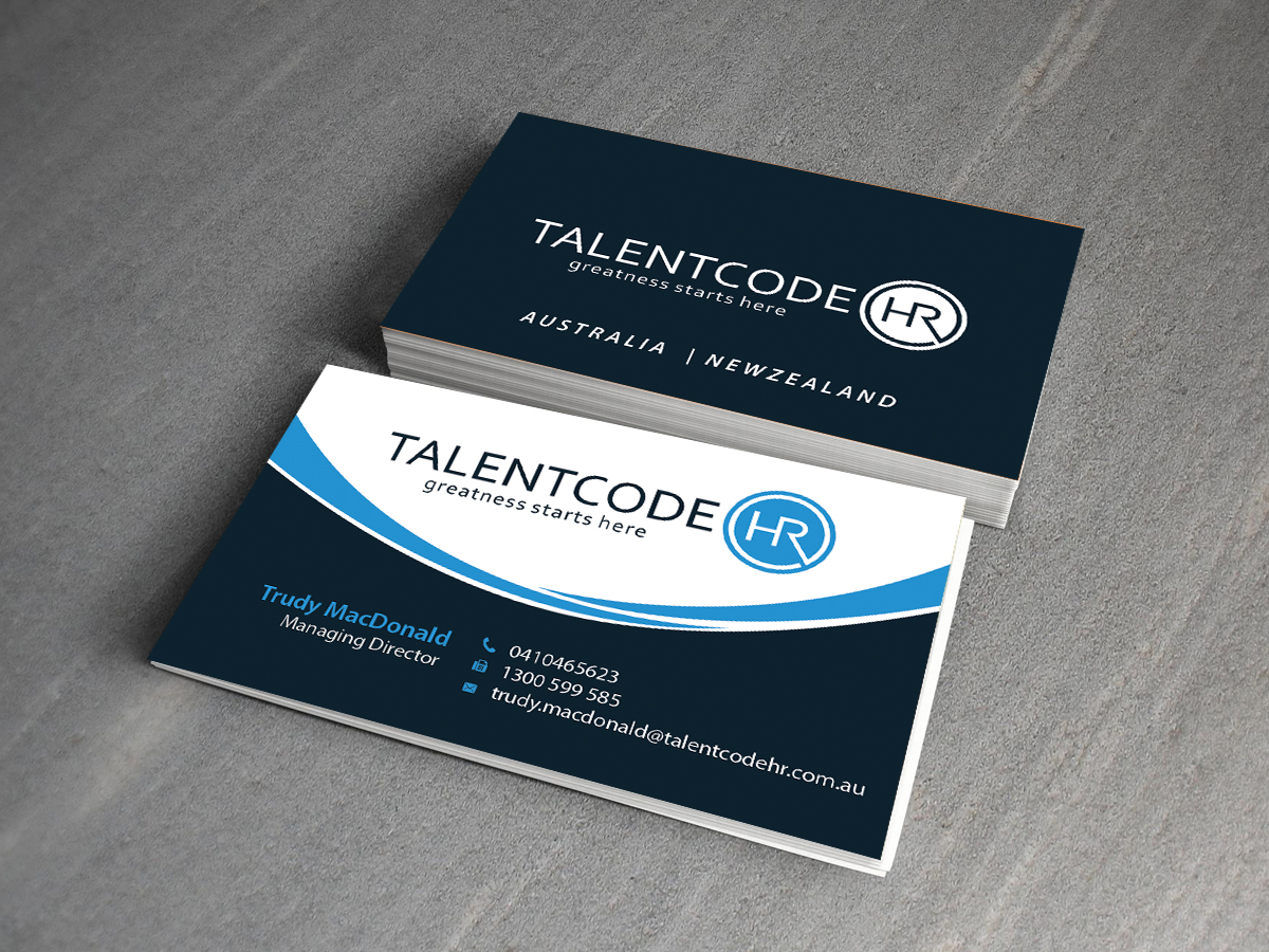 Design de Carte de Visite par Creations Box 2015 pour TalentCode HR | Design #10560438