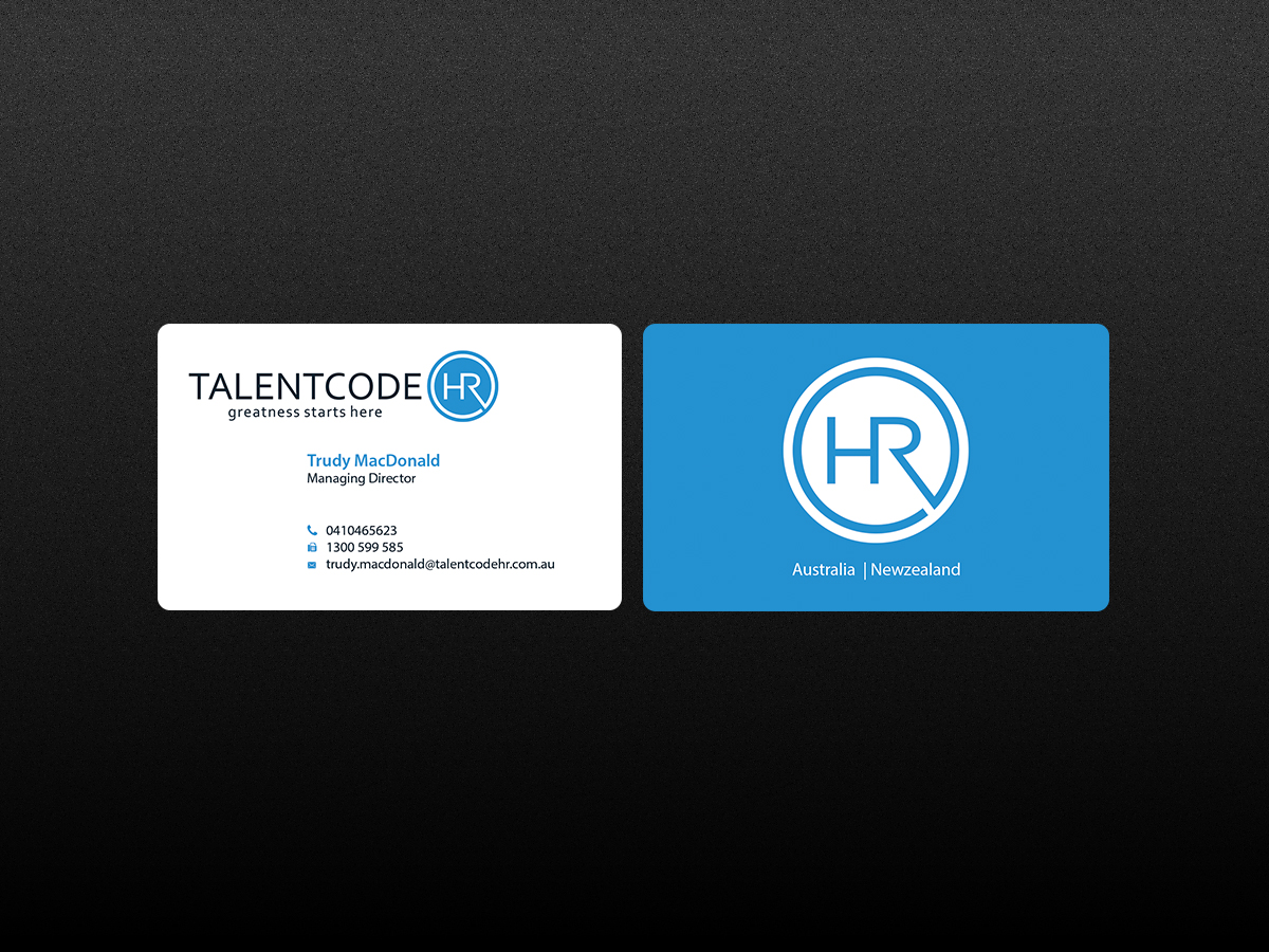 Design de Carte de Visite par Creations Box 2015 pour TalentCode HR | Design #10560454