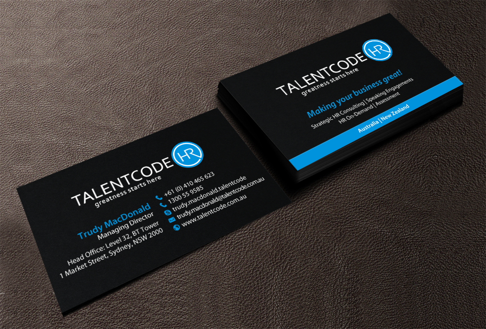 Design de Carte de Visite par chandrayaan.creative pour TalentCode HR | Design #10556760