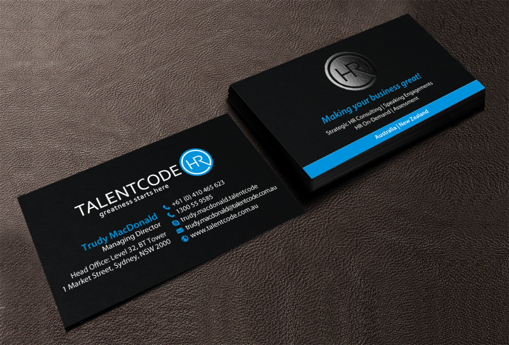 Design de Carte de Visite par chandrayaan.creative pour TalentCode HR | Design #10556761