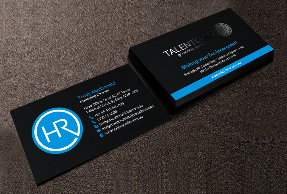 Design de Carte de Visite par chandrayaan.creative pour TalentCode HR | Design #10556762