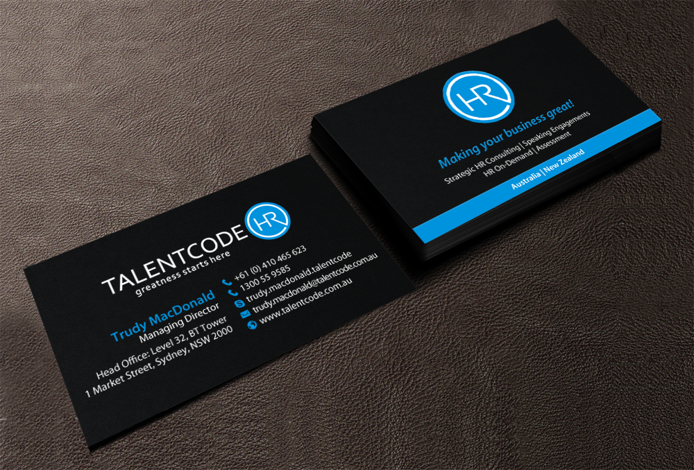 Design de Carte de Visite par chandrayaan.creative pour TalentCode HR | Design #10556764