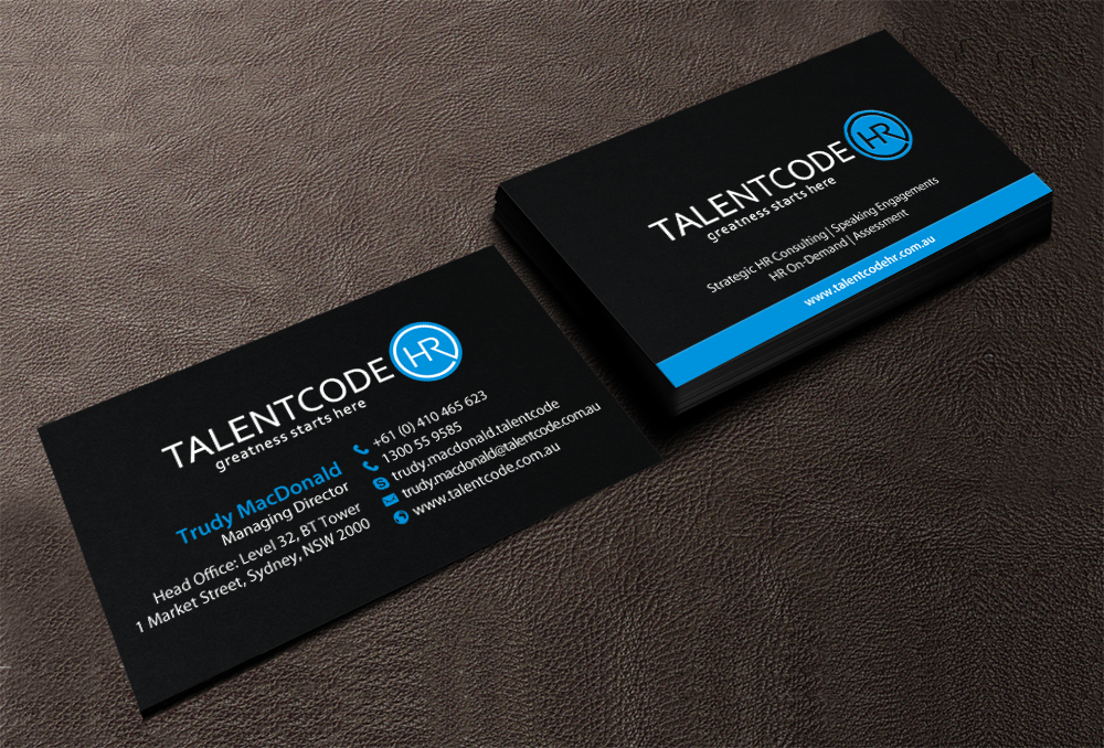 Design de Carte de Visite par chandrayaan.creative pour TalentCode HR | Design #10568835