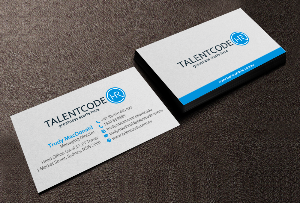 Visitenkarten-Design von chandrayaan.creative für TalentCode HR | Design #10579102