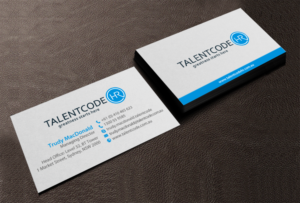 Diseño de Tarjeta de Presentación por chandrayaan.creative para TalentCode HR | Diseño: #10579102