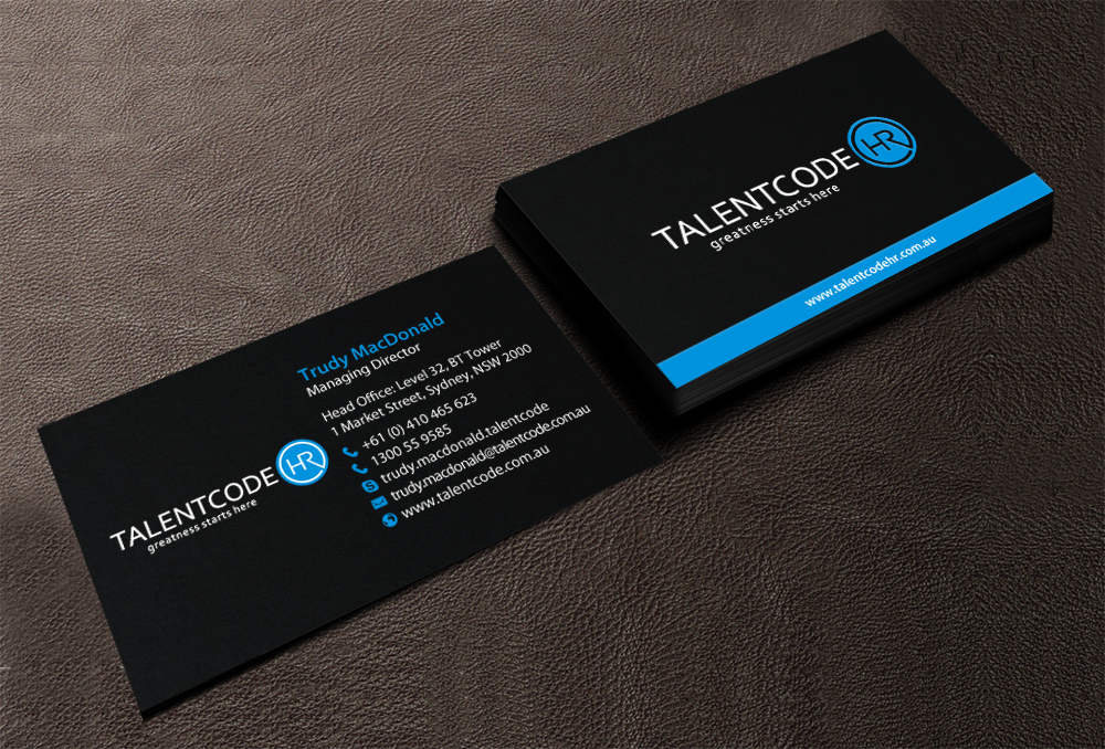 Design de Carte de Visite par chandrayaan.creative pour TalentCode HR | Design #10579104