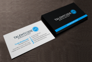 Diseño de Tarjeta de Presentación por chandrayaan.creative para TalentCode HR | Diseño: #10579108