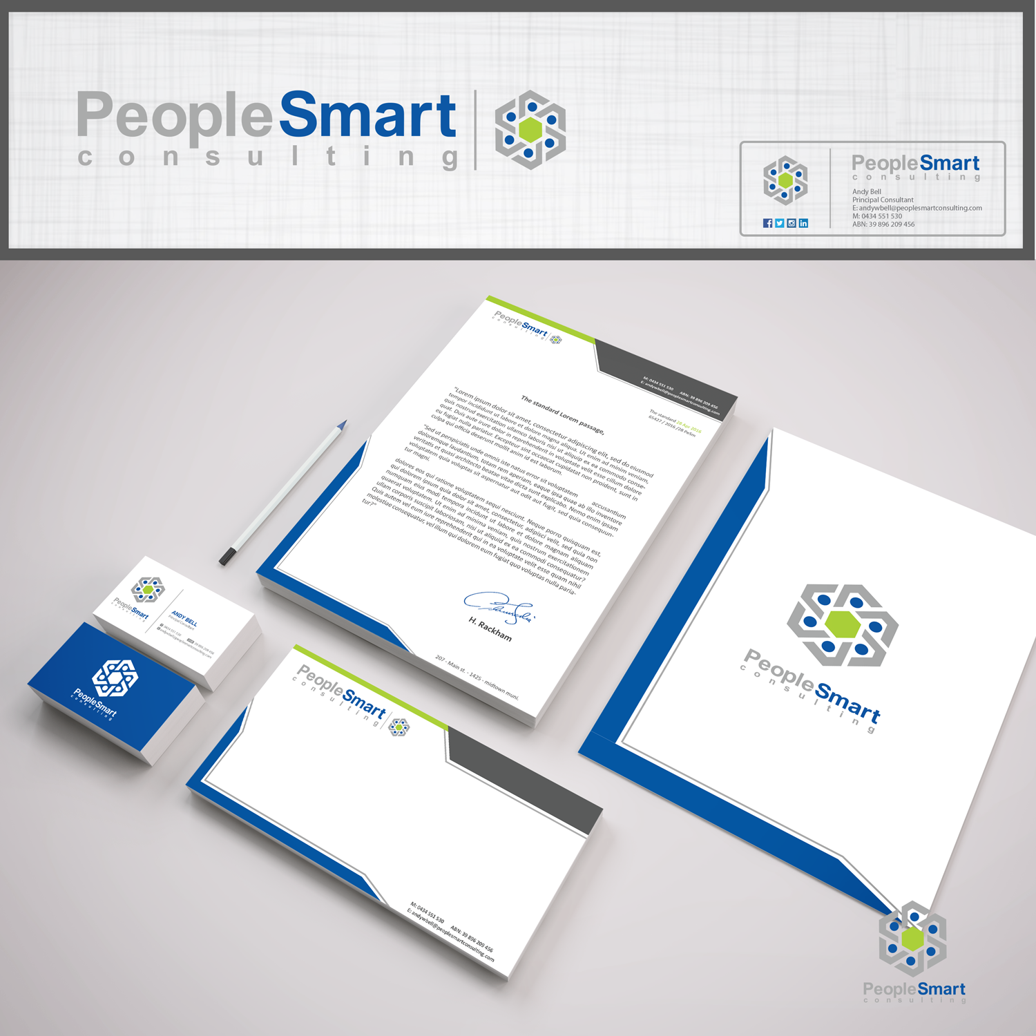 Diseño de Papelería por Mosa Abo swelem para PeopleSmart Consulting | Diseño #10551696