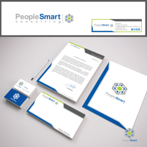 PeopleSmart Consulting Stationery and Business Card = marketing lifeblood | Stationery Design by Mosa Abo swelem
