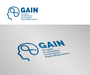 GAIN - Growth. Academics. Innovation. NeuroEducation.  | Logo Design by mrSergio