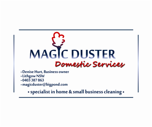 Business Card Design by EGO Design for Magic Duster Domestic Services | Design: #2232404