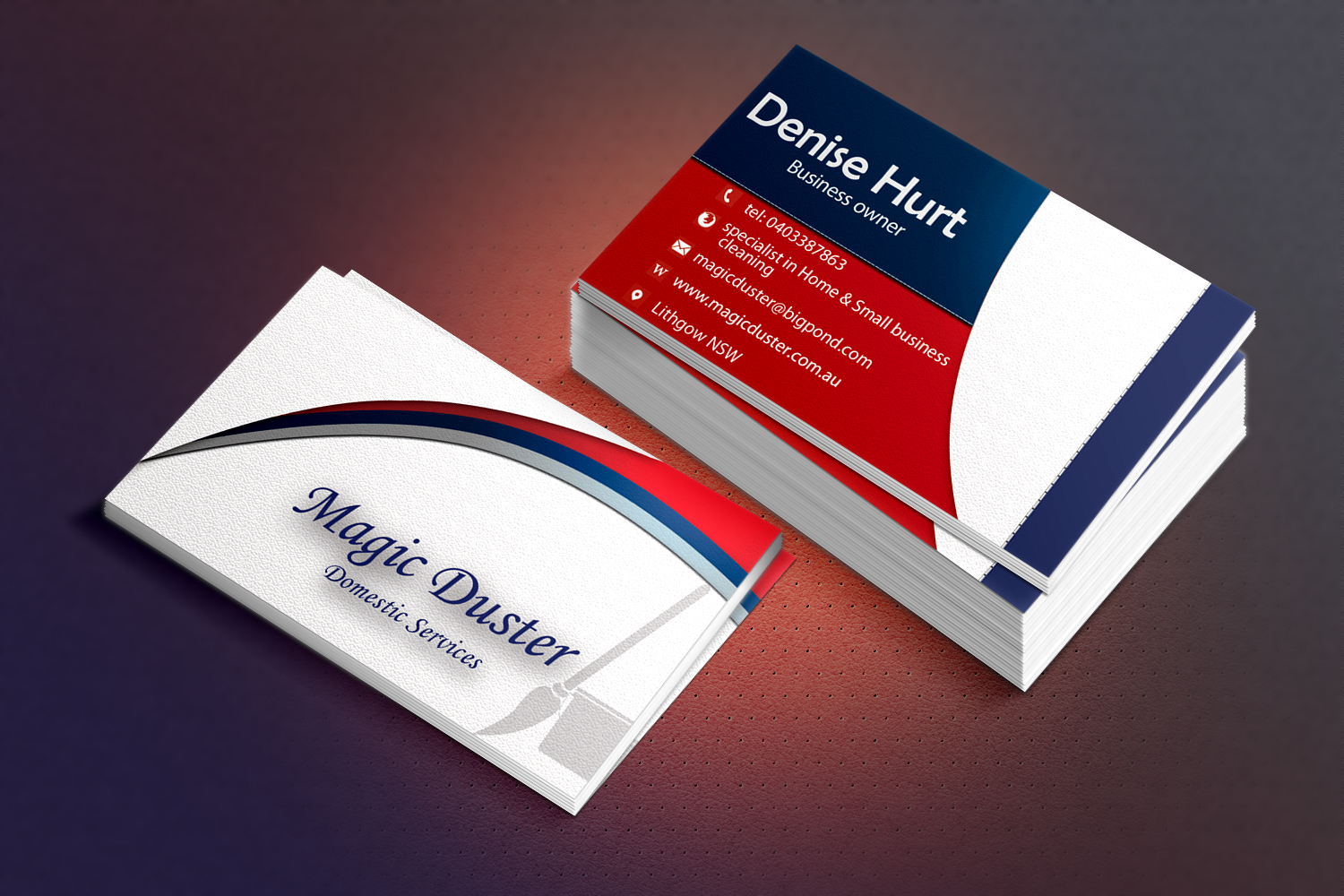 Business Card Design by arar design for Magic Duster Domestic Services | Design: #2245028