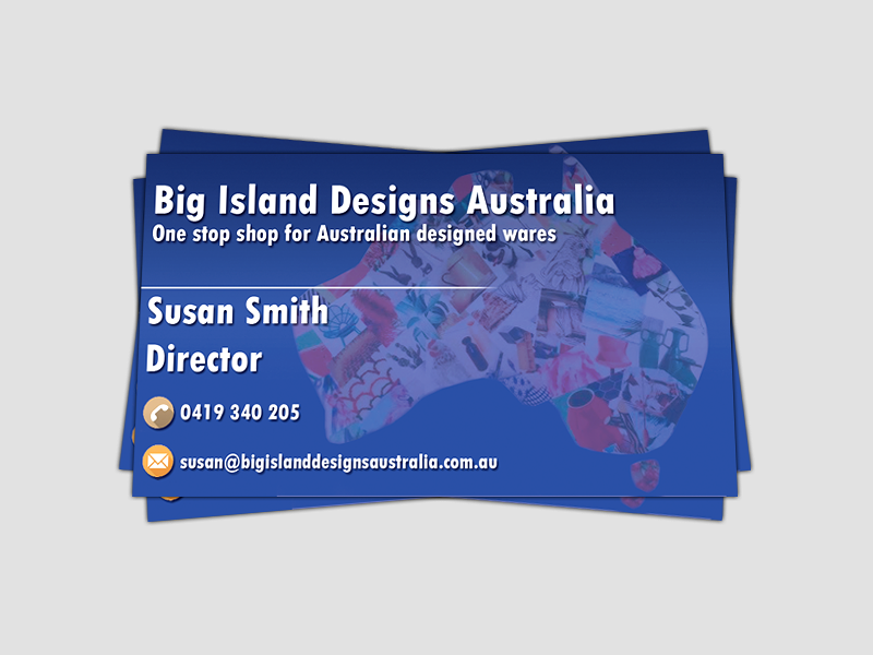 Visitenkarten-Design von SamyPhotoshop für big island designs australia | Design #10586660
