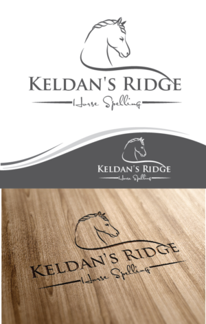Keldan's Ridge Horse Spelling | Logo Design by sloggi