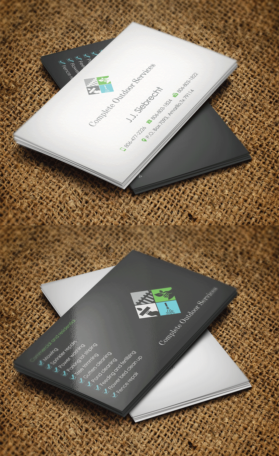 Diseño de Tarjeta de Presentación por Riz' para Complete Outdoor Services | Diseño #10564270