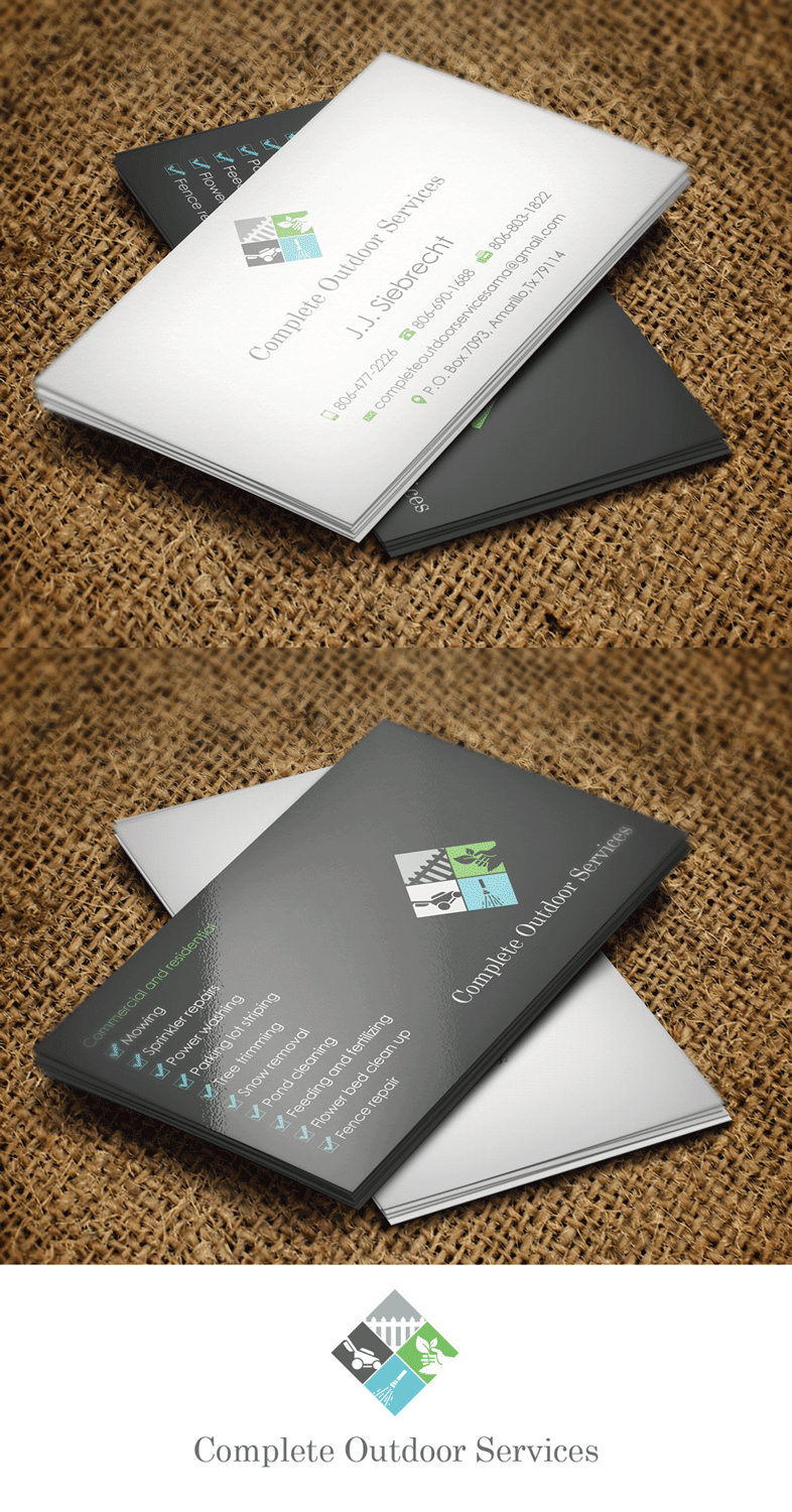 Diseño de Tarjeta de Presentación por Riz' para Complete Outdoor Services | Diseño #10600550