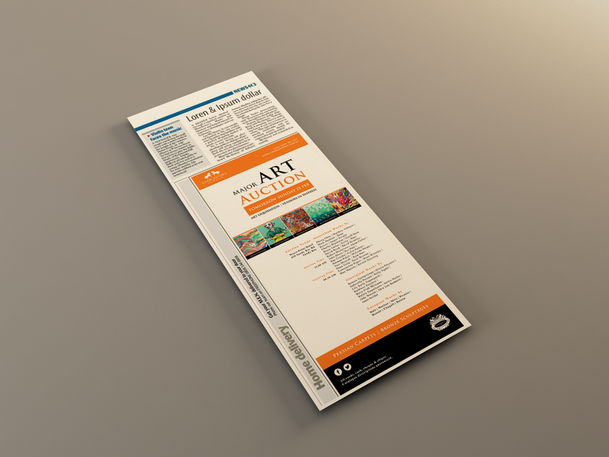 Newspaper Ad Design by LP-Designers for this project | Design #10581453