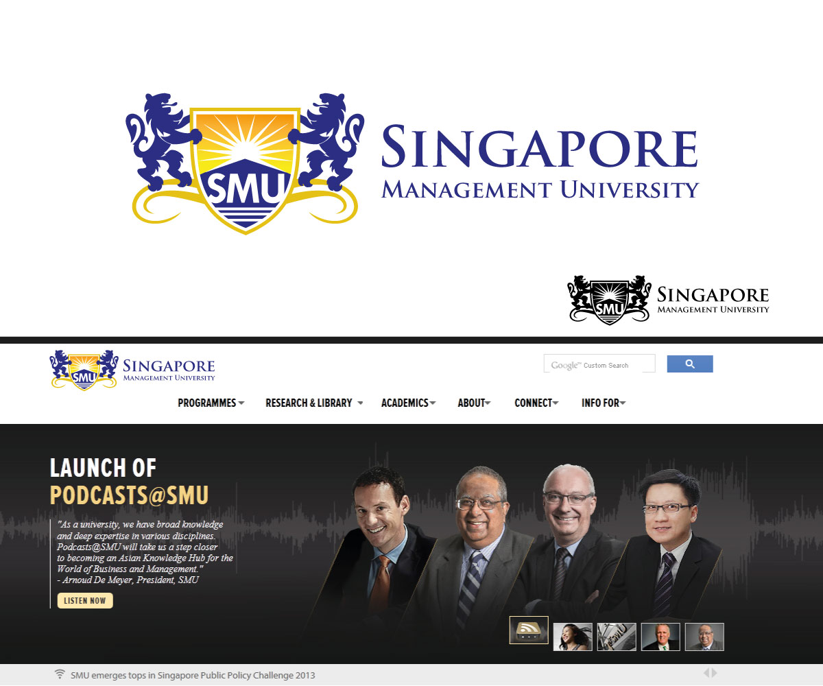 Logo Design by Crest Logo Designs for Singapore Management University  | Design #2232819