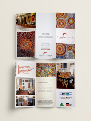 Brochure Design by Mish Stark for The Aboriginal Art House | Design: #10587314