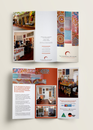 Brochure Design by Mish Stark for The Aboriginal Art House | Design: #10587334