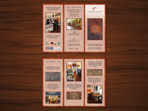 Brochure Design by ROART for The Aboriginal Art House | Design #10662523