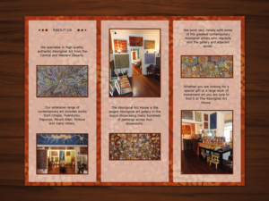 Brochure Design by ROART for The Aboriginal Art House | Design: #10662524
