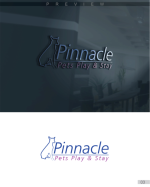 Diseño de Logo por 3Guys para Pinnacle Pets Play & Stay | Diseño: #10561902