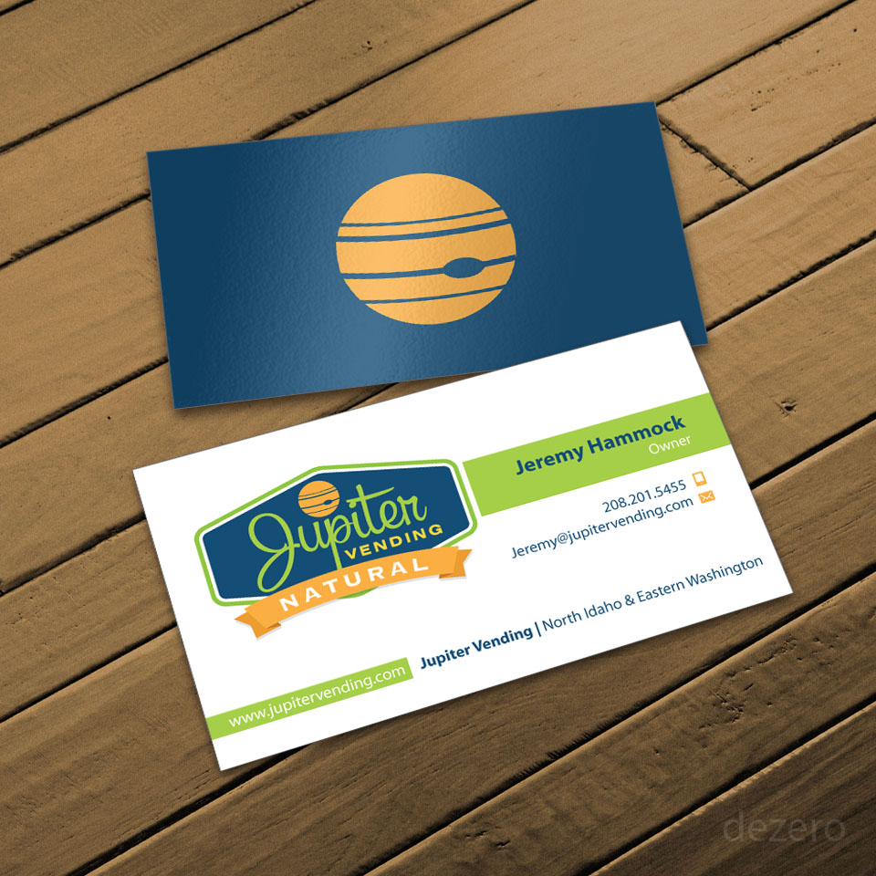 Design de Carte de Visite par Dezero pour Jupiter Vending | Design #10577678