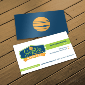 Design de Carte de Visite par Dezero pour Jupiter Vending | Design : #10577678