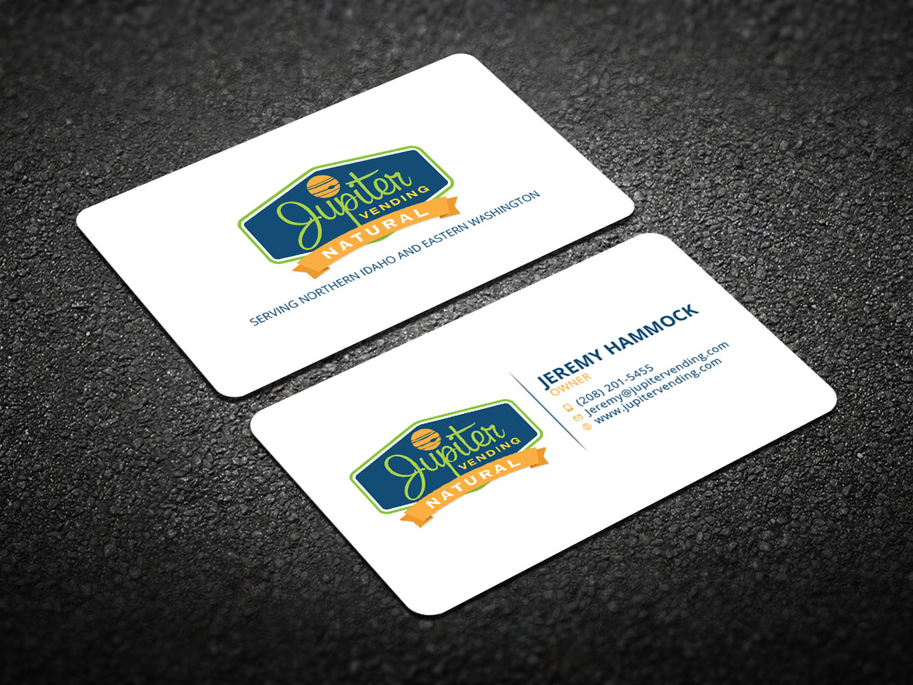 Business Card Design by Verified artistry (Design garden) for Jupiter Vending | Design #10594452