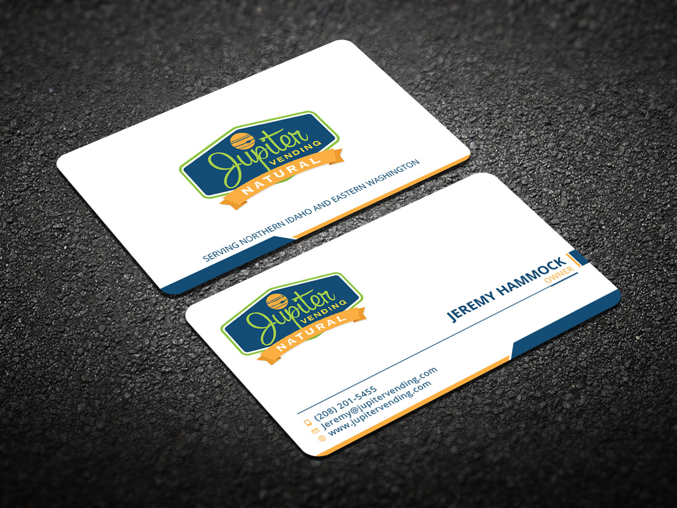 Business Card Design by Verified artistry (Design garden) for Jupiter Vending | Design #10594456