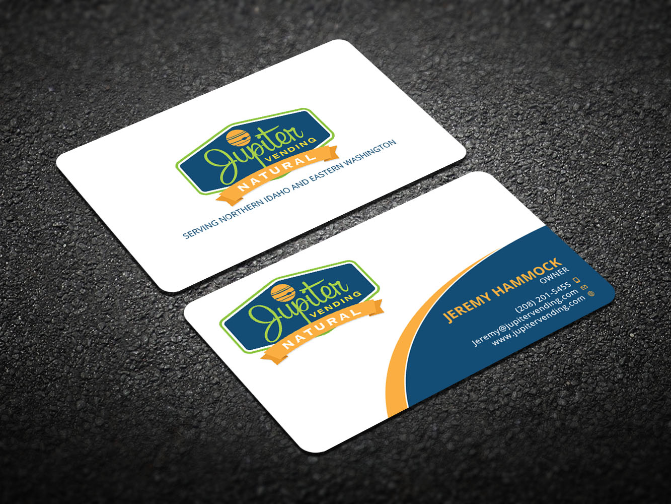 Business Card Design by Verified artistry (Design garden) for Jupiter Vending | Design #10594457