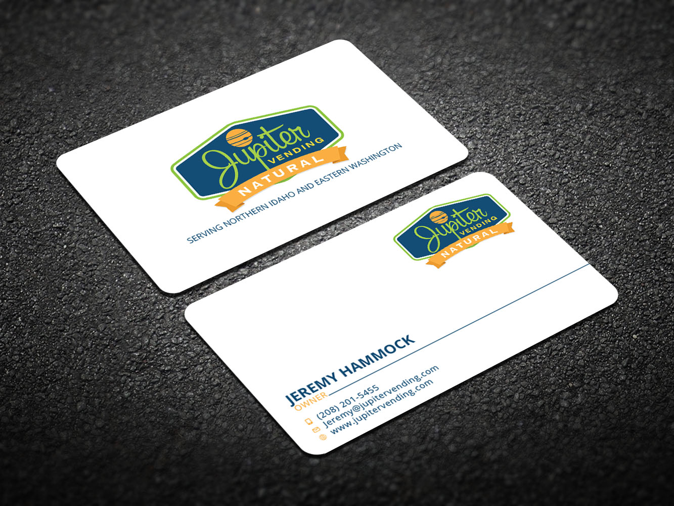 Business Card Design by Verified artistry (Design garden) for Jupiter Vending | Design #10594461