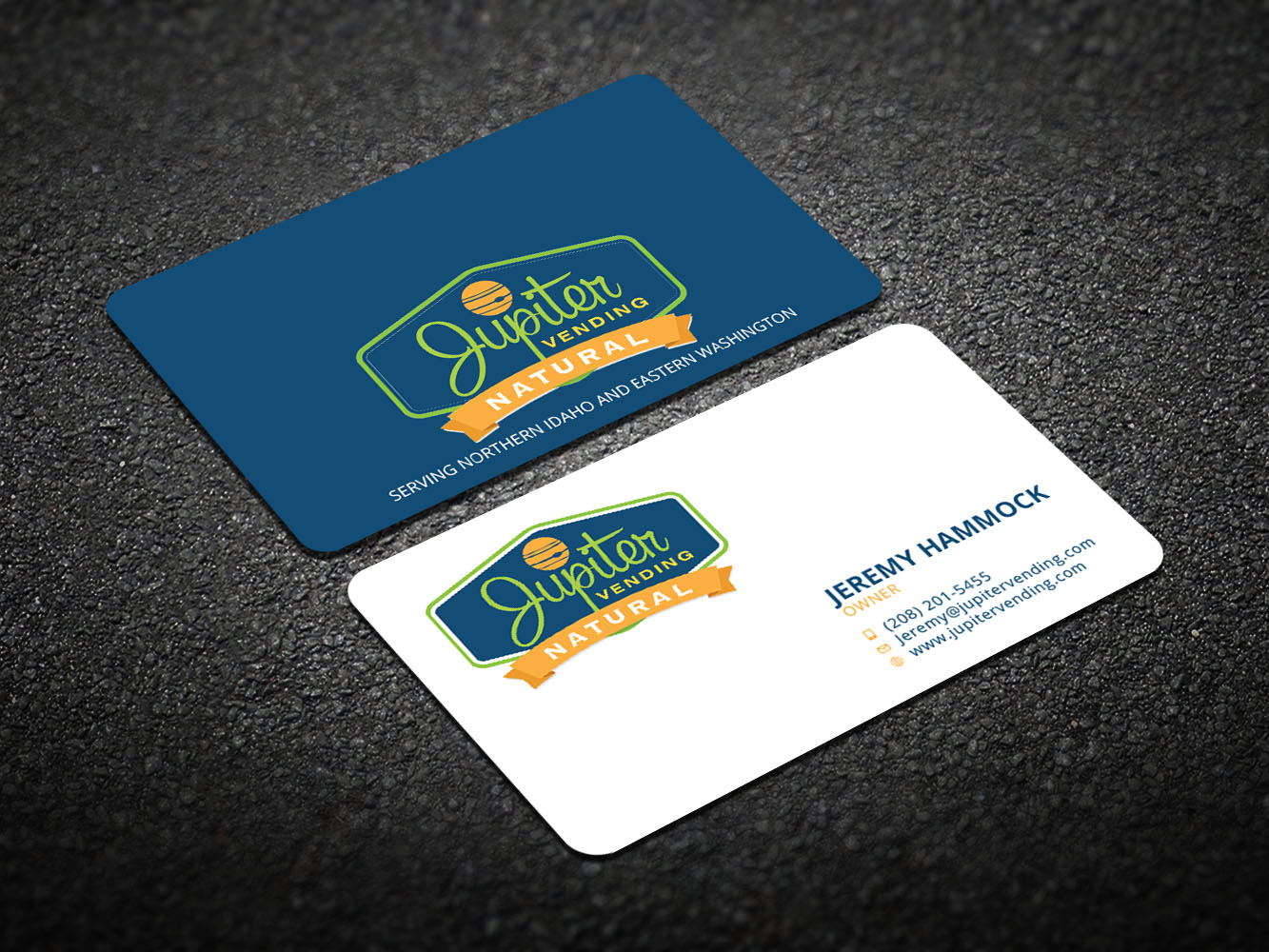 Diseño de Tarjeta de Presentación por Verified artistry (Design garden) para Jupiter Vending | Diseño #10594462