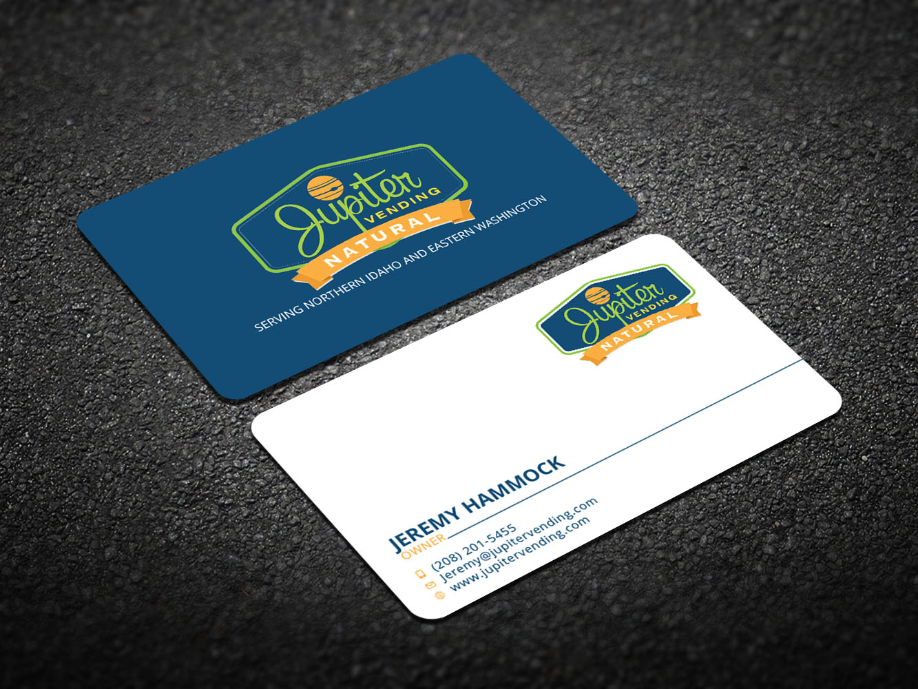 Business Card Design by Verified artistry (Design garden) for Jupiter Vending | Design #10594463