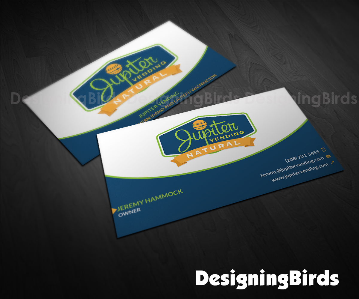 Diseño de Tarjeta de Presentación por Designing Birds para Jupiter Vending | Diseño #10563142