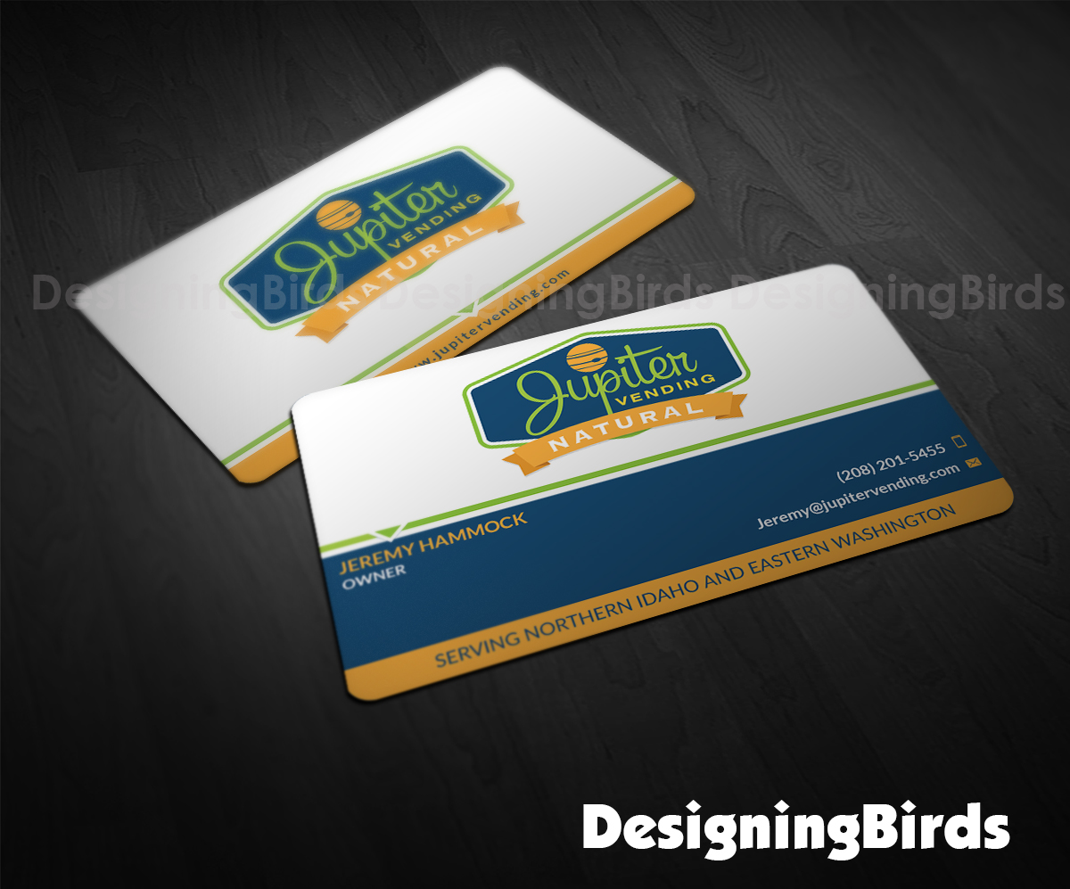 Diseño de Tarjeta de Presentación por Designing Birds para Jupiter Vending | Diseño #10563320