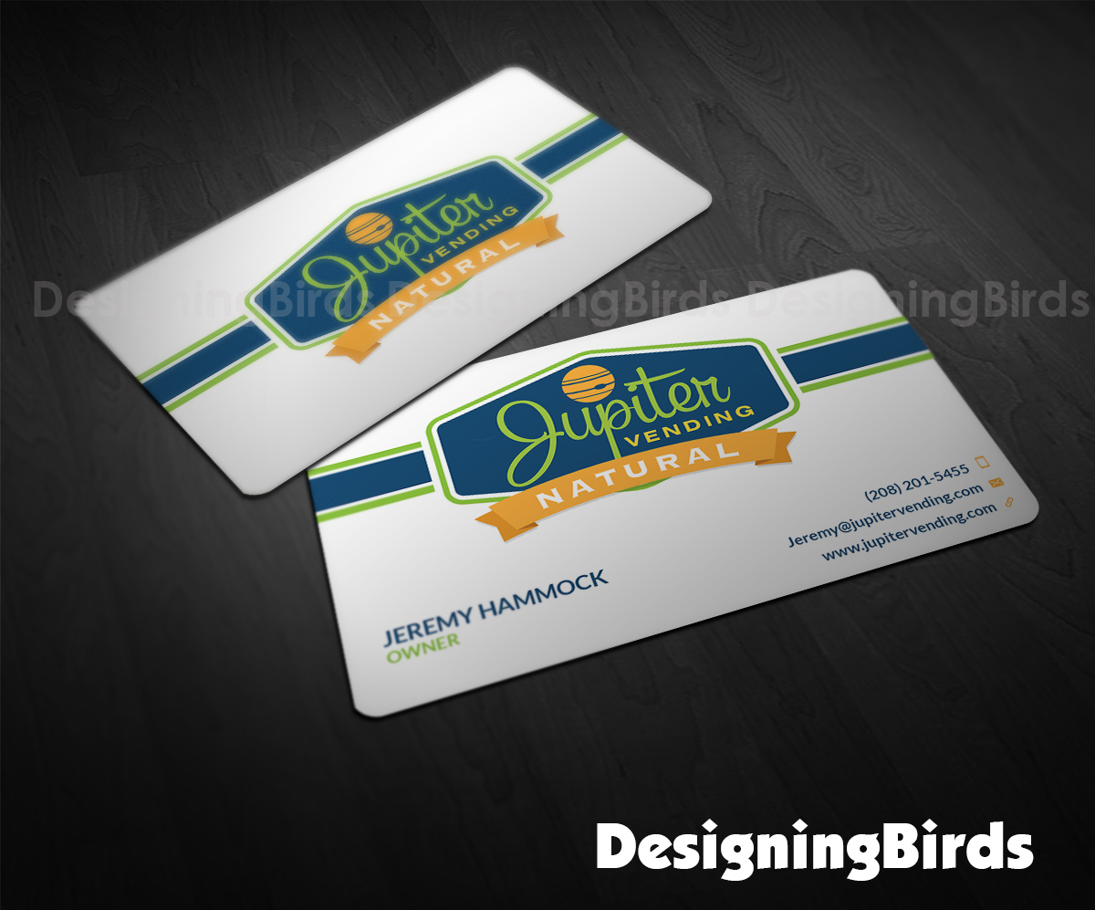 Business Card Design by Designing Birds for Jupiter Vending | Design #10571224