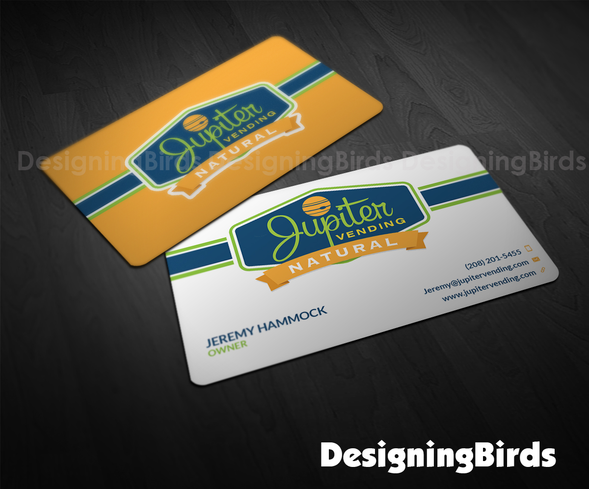 Diseño de Tarjeta de Presentación por Designing Birds para Jupiter Vending | Diseño #10571225