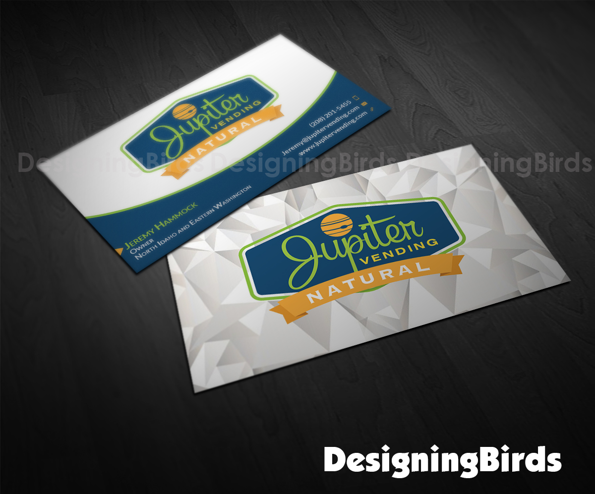 Business Card Design by Designing Birds for Jupiter Vending | Design #10598160