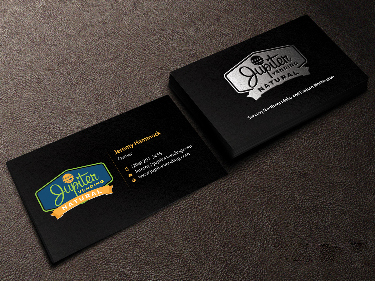 Business Card Design by Creations Box 2015 for Jupiter Vending | Design #10584855