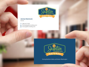 Design de Carte de Visite par Creations Box 2015 pour Jupiter Vending | Design : #10584856