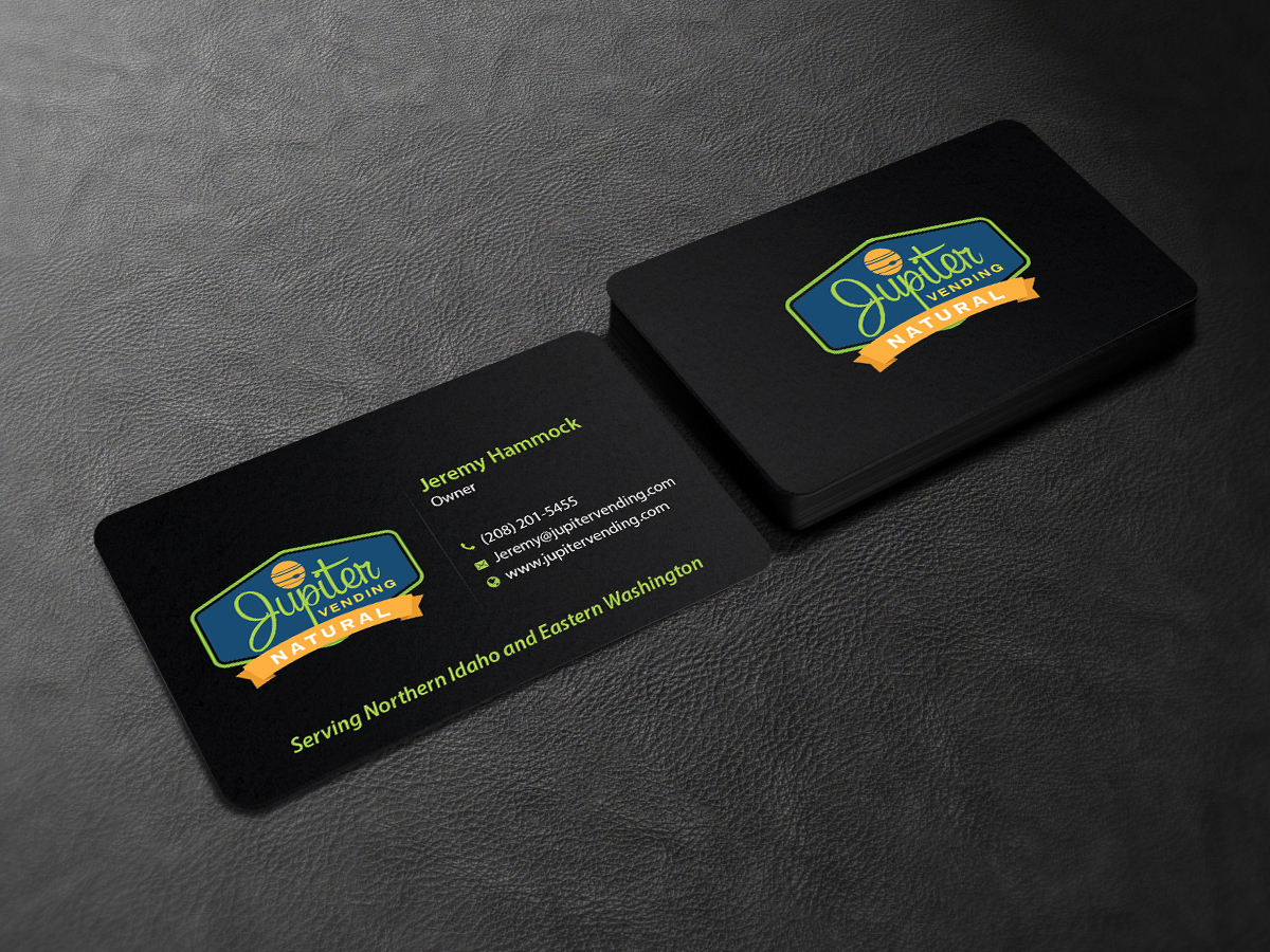 Design de Carte de Visite par Creations Box 2015 pour Jupiter Vending | Design #10584859