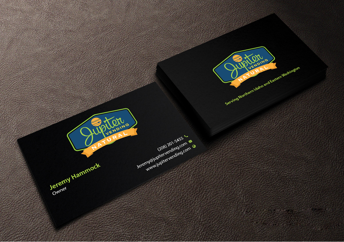 Business Card Design by Creations Box 2015 for Jupiter Vending | Design #10584860