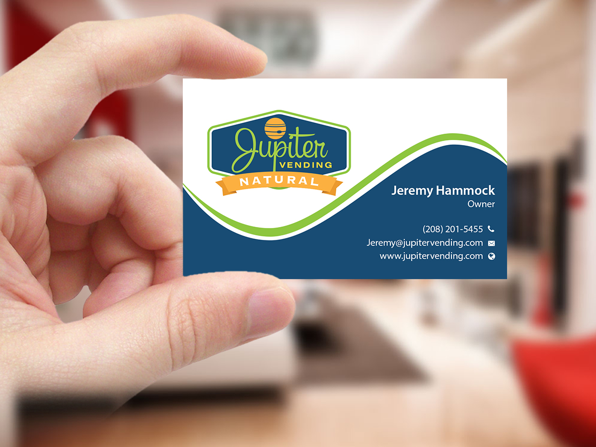 Design de Carte de Visite par Creations Box 2015 pour Jupiter Vending | Design #10584870