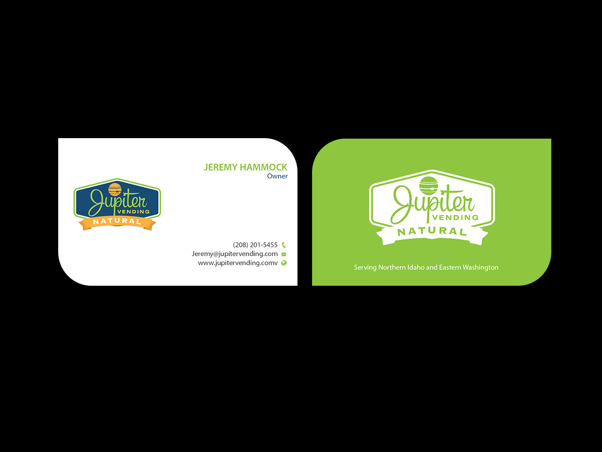 Visitenkarten-Design von Creations Box 2015 für Jupiter Vending | Design #10584872